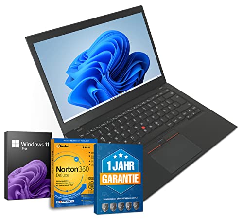 Lenovo ThinkPad T470s 14 Zoll Full HD UltraBook Core i5-6300U 8GB 256GB SSD Windows 11 Pro (Generalüberholt)