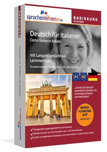 Sprachenlernen24 de Deutsch für Italiener Basis PC CD