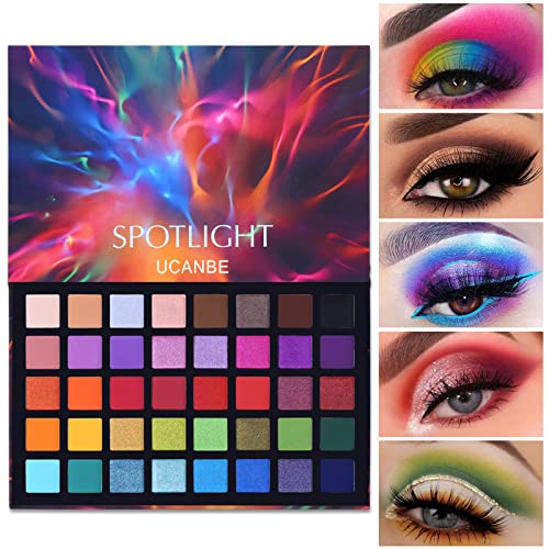 Ucanbe Spotlight Lidschatten Palette mit 40 Farben