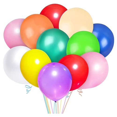 Pricl 100 Stück Luftballon ,100% Reiner NATURLATEX