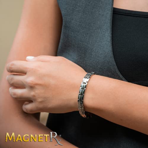 Magnetarmband im Bild: MagnetRX Ultrastarkes Titan Magnetarmband