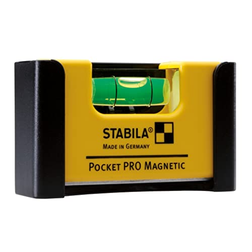 Stabila Mini-Wasserwaage Pocket PRO Magnetic mit Gürtel