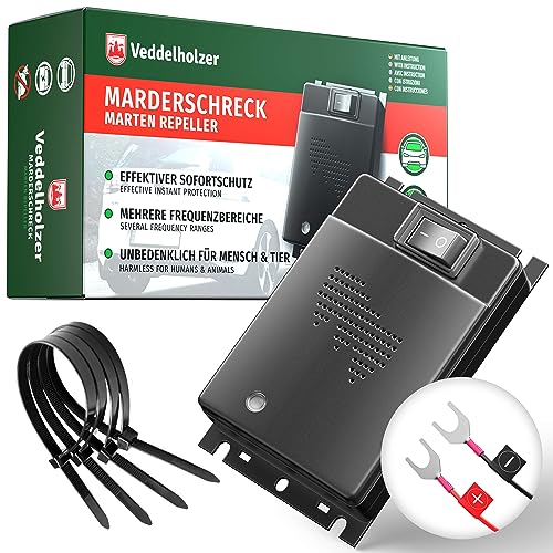 PATTLER® Marderschreck Auto Anschluss an 12V Autobatterie