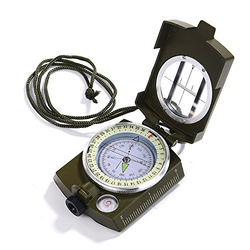 GWHOLE Kompass Militär Marschkompass mit Tasche