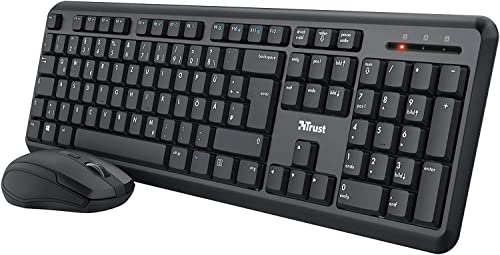 Trust Ymo Tastatur Maus Set Kabellos (24080)