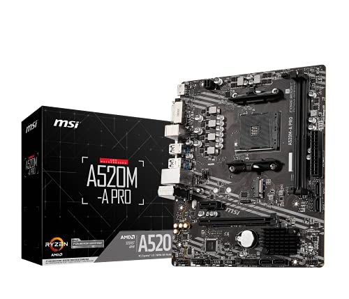 MSI A520M-A PRO Motherboard AMD A520