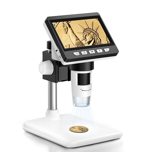 AOPICK Mikroskop, LCD Digital Mikroskop 1000X 4,3