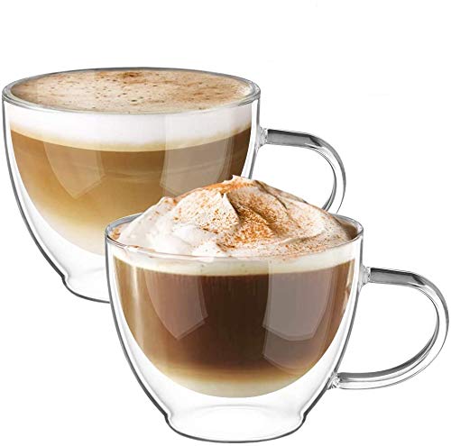ecooe Doppelwandige Cappuccino Tassen Glaser Latte