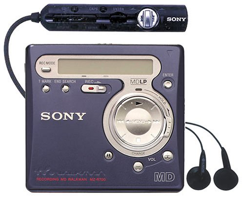 Sony MZ-R700/L tragbarer MiniDisc-Rekorder blau