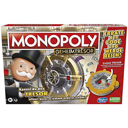 Hasbro Monopoly Geheimtresor Brettspiel für Kinder
