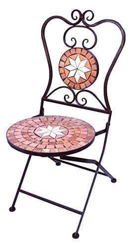 DanDiBo Gartenstuhl Metall Mosaik Merano Stuhl