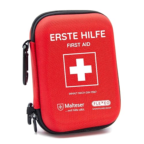 Kalff Motorradverbandtasche Rot (DIN 13167) First Aid Kit Motorrad Notfall  Tasche, Zubehör, Gepäck / Gurte, Motorradzubehör