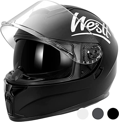 Westt Integralhelm Fullface Helm Motorradhelm