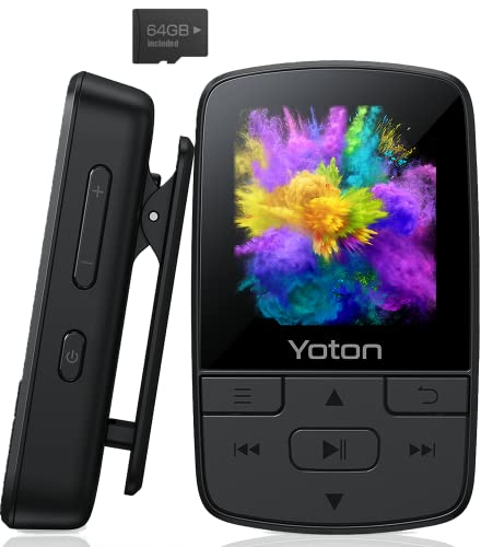 YOTON MP3 Player Bluetooth 5.0 Sport 64GB mit Clip