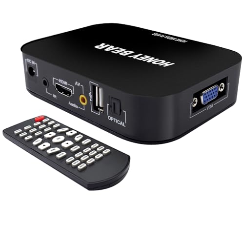 HONEY BEAR Full HD 1080P Media Player TV Box HDMI USB SD