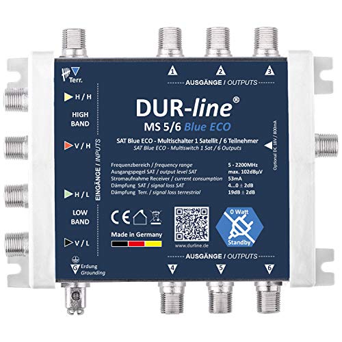 DUR-line MS 5/6 Blue eco Stromspar Multischalter