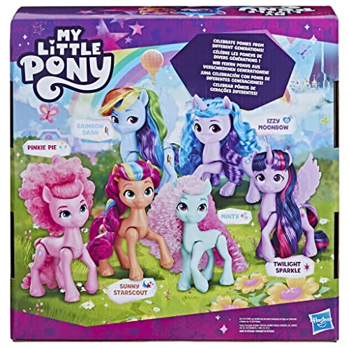 My Little Pony Puppen Ponygenerationen Regenbogenset mit 6 Ponyfiguren