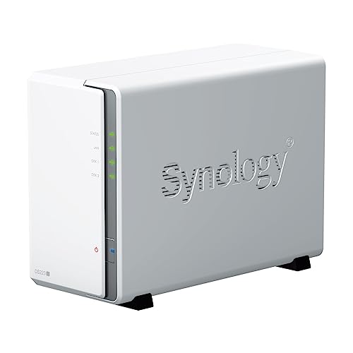 Synology DS223j 2-Bay NAS Gehäuse 1.4GHz QuadCore 1GB LAN GbE USB 3.2