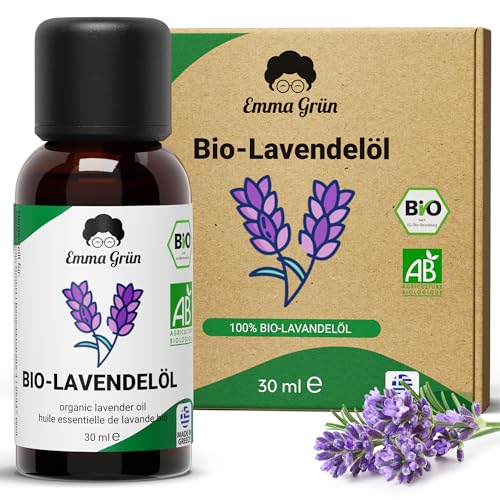 Emma Grün BIO Lavendelöl Ätherisches Öl [100% Naturrein]