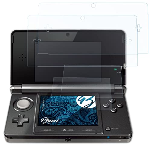 Bruni Schutzfolie kompatibel mit Nintendo 3DS 2011 Folie