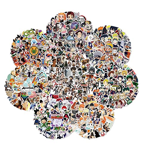 KOWASO 400Pcs Anime Mixed Stickers
