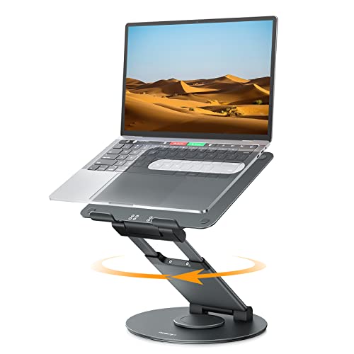 NULAXY Ausziehbare Laptop Ständer mit 360 Drehbarer Basis