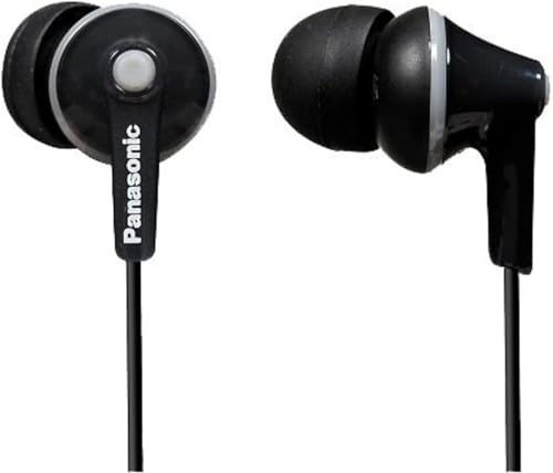 Panasonic RP-HJE125E-K Ergofit In-Ear-Kopfhörer mit kraftvollem Klang