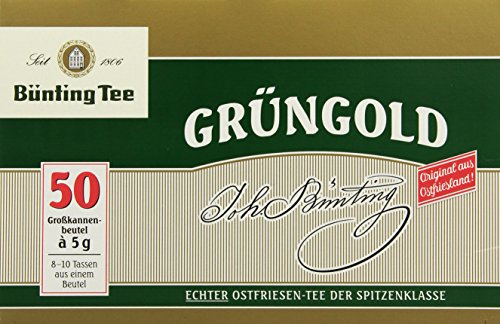 Bünting Tee Grüngold Echter Ostfriesentee 50 x 5 g Beutel