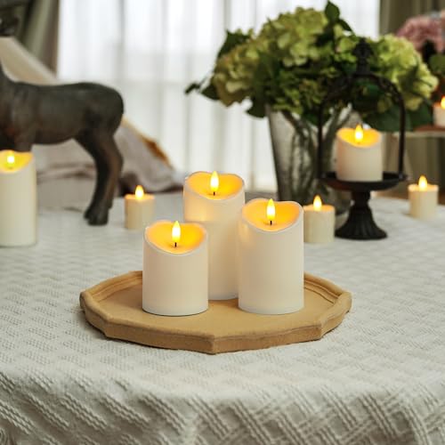 Outdoor Kerzen im Bild: Homemory Wasserdicht Flackernden Flammenlose Kerzen