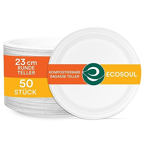 ECO SOUL Pearl White Runde 23cm Bagasse