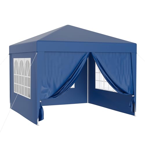 Wiltec Pavillon 3 x 3 m in Blau mit UV-Schutz 50+