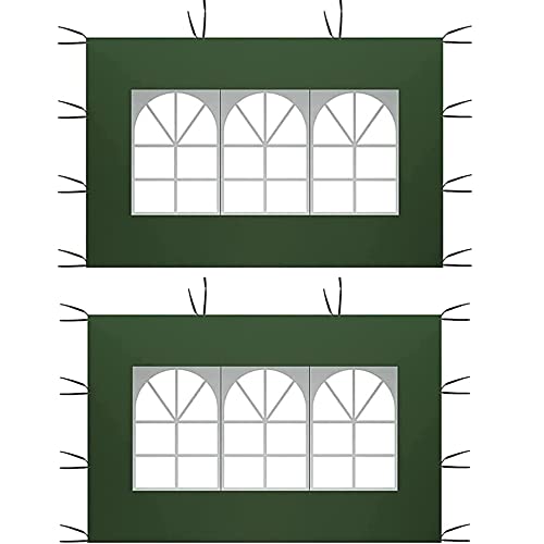 CiCixixi Seitenteile für Pavillon mit PVC Fenster Grün