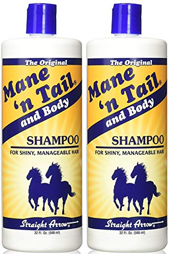 Straight Arrow Mane N Tail Shampoo für Pferde 32 Unze (2 Pack)