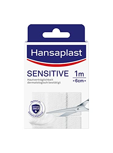 Hansaplast Sensitive Wundpflaster mit Bacteria Shield (1 m x 6 cm) (46040-00000-45)