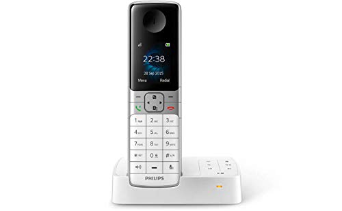 Philips D6351W/38 DECT Schnurlostelefon mit Anrufbeantworter
