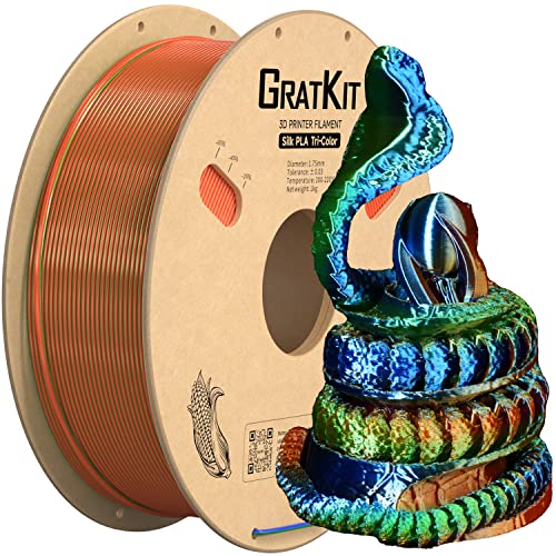 GratKit Silk Dreifarbiges PLA Filament 1.75mm