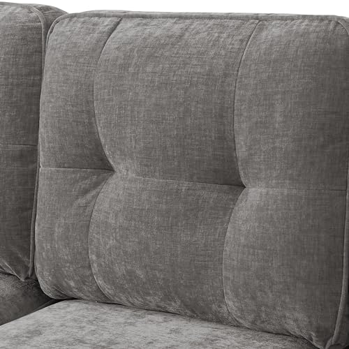 Polsterecken im Bild: MEROUS Ecksofa - Chenille Sofa Polsterecke Couch in L