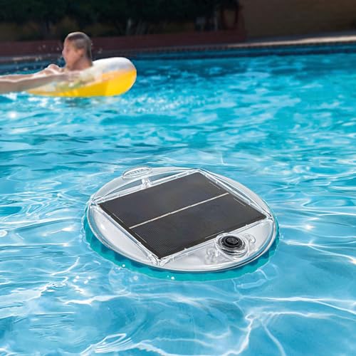 Poolbeleuchtung im Bild: Intex Solar Powered LED Floating Poolleuchte