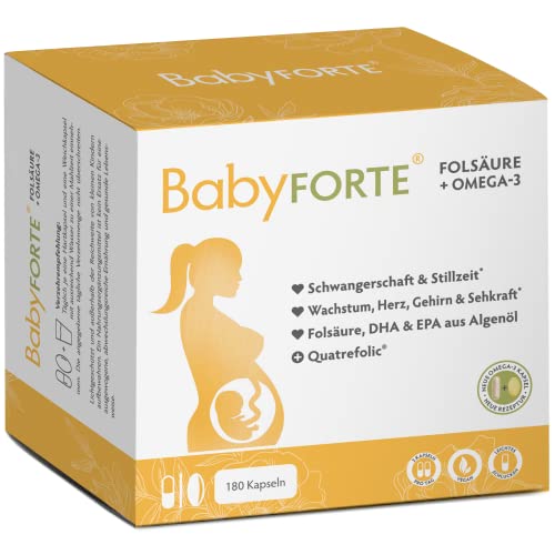 BabyFORTE Folsäure + Omega-3 Algenöl