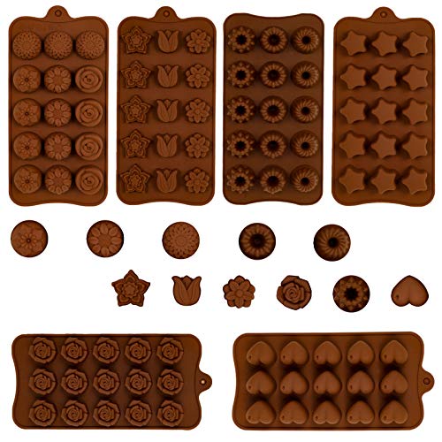 GOTH Perhk 6 Stück Schokoladenform aus Silikon