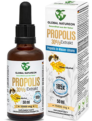 GLOBAL NATUREON Propolis-in-Wasser-Lösung Extrakt 30% (50 ml)