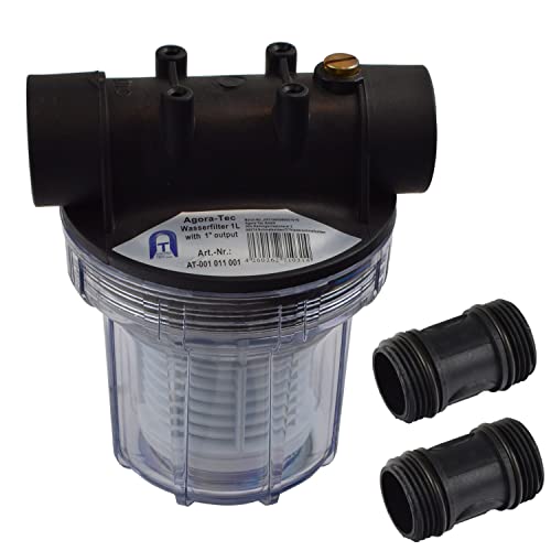 Agora-Tec Vorfilter Wasserfilter 1L für Kreiselpumpe