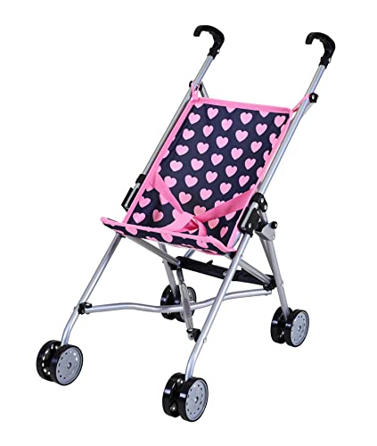 KNORRTOYS.COM 12641 Puppenbuggy SIM-Pink Hearts