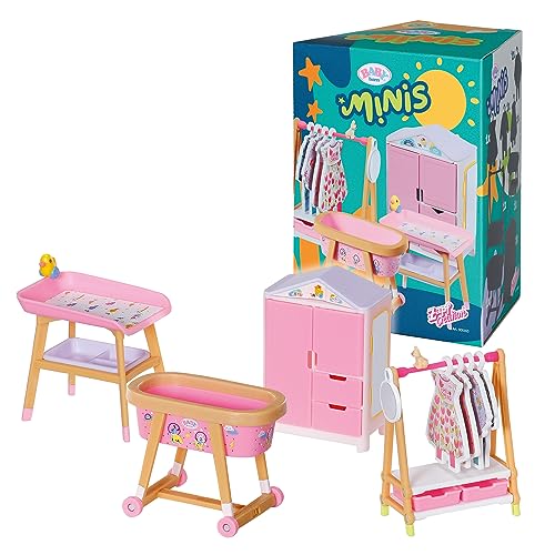 BABY Born Minis Playset Möbelset mit Kleiderschrank