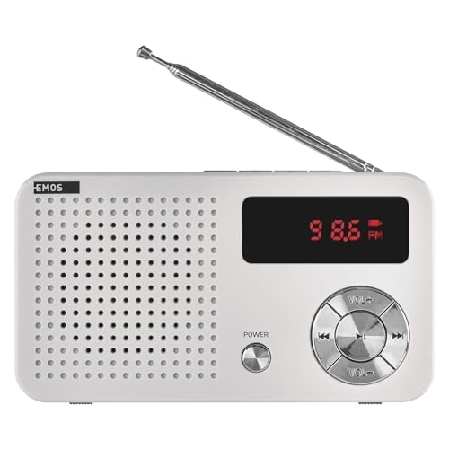 EMOS Tragbares Digitales FM-Radio und MP3