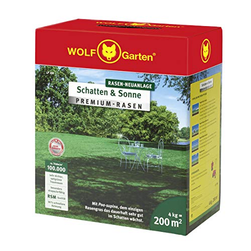 WOLF Garten Premium-Rasen Schatten & Sonne LP 200 m²; 3820050