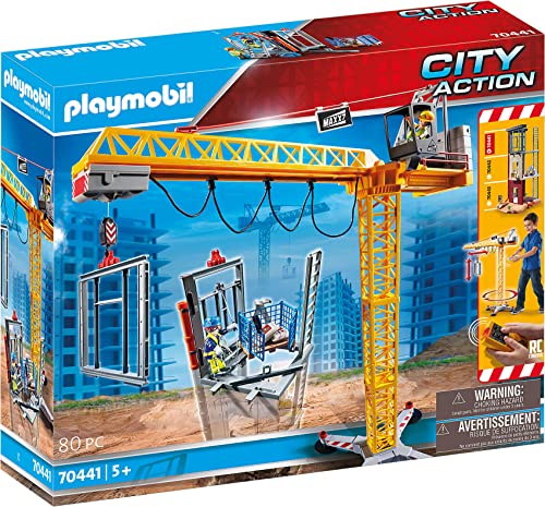 PLAYMOBIL City Action 70441 RC-Baukran mit Bauteil