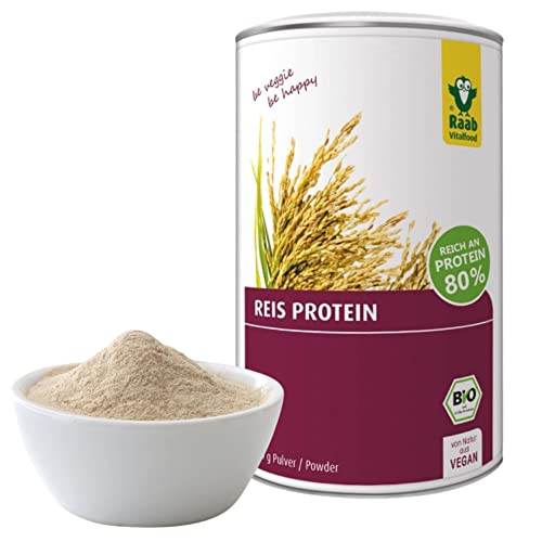 Raab Vitalfood Bio Reis-Protein Pulver mit 80 %