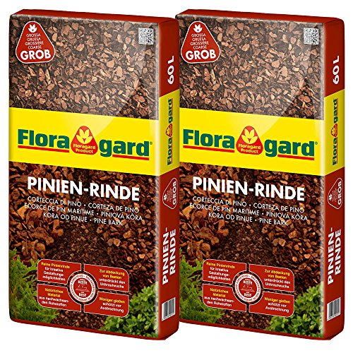 Floragard Mulch Pinienrinde 25-40 mm 2x60