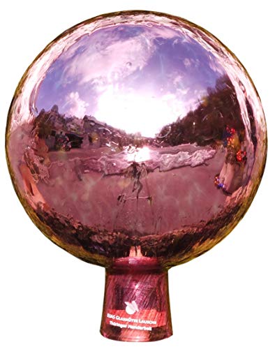 ELIAS Glashütte Original Rosenkugel Venezia Pink 15 cm verspiegelt 